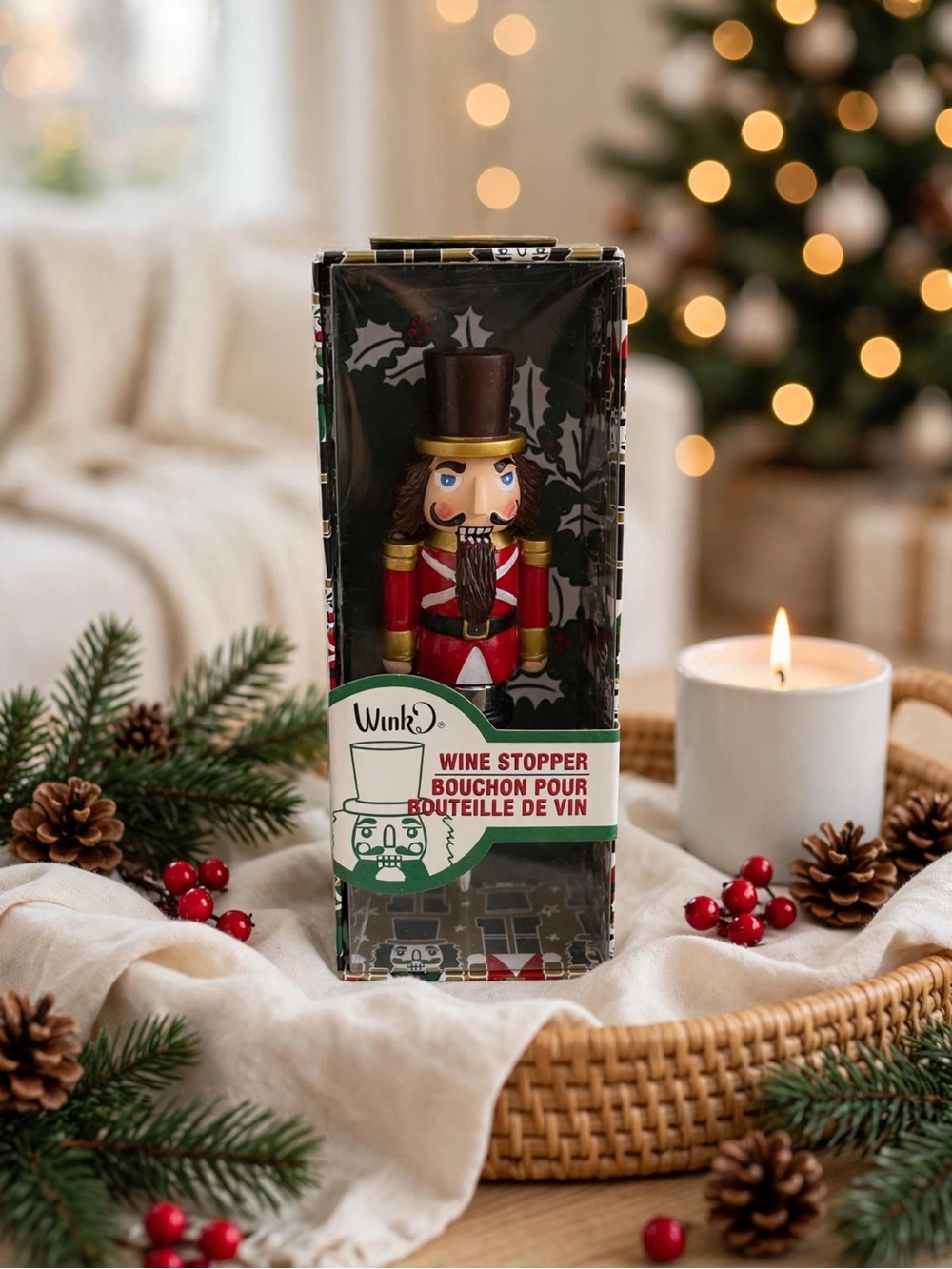 🆕 Nutcracker Wine Bottle Stopper